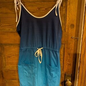 Source‎ Unknown Blue Mini Dress with Ombre Effect